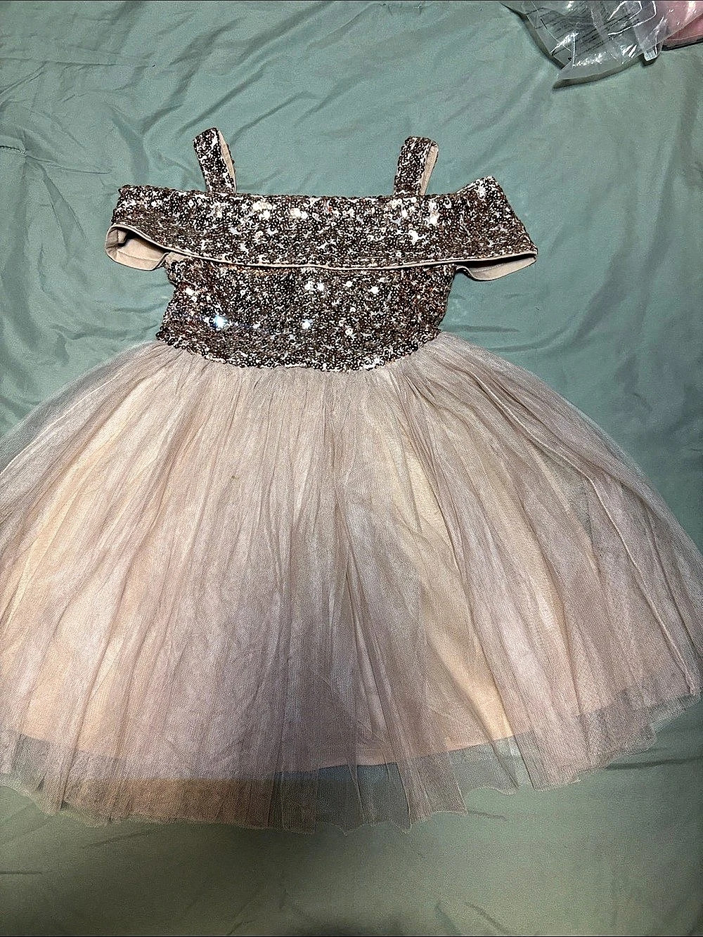 Sequin Tulle Formal Dress in Pink